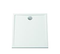 Vitra douche Aruna 89010 90x90x3cm, plat, carré, blanc minérale, match1, sans antidérapant