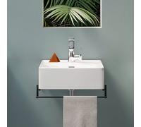 VitrA Equal Lave-mains, avec porte-serviettes, 64079,
