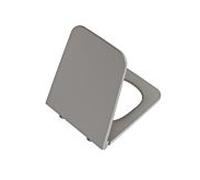 Vitra Equal WC 119-076-001 39,4x47,3cm, charnières en acier inoxydable, gris pierre mat, sans fermeture amortie