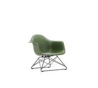 Vitra Fauteuil en plastique Eames LAR - forest RE - noir basique enduit de poudre