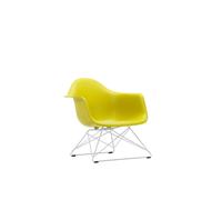 Vitra Fauteuil en plastique Eames LAR - moutarde RE - chrome brillant