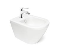 Vitra Integra bidet suspendu 35,5x54 cm + trop-plein + Swiss Aqua Technologies Project mitigeur monocommande (7042-0288SATBS235)