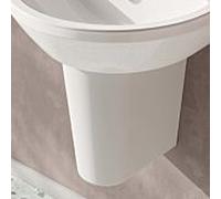 VitrA Integra semi-piédestal 5315L003-0156 blanc, avec fixation à ressort, pour lavabos