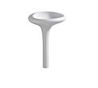 Vitra Istanbul lavabo 4251B403-0016 blanc VC, 60,5x62cm, socle intégré
