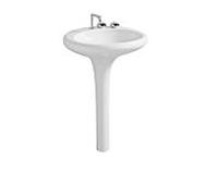 Vitra Istanbul lavabo 4261B403-0871 60x61,5cm, socle intégré, sans trop-plein / 3 trous robinetterie, blanc VC