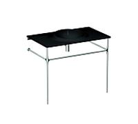 Vitra Istanbul lavabo 4519B470-6140 60x100cm, sans trop-plein ni trou pour robinet, noir VC