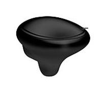 Vitra Istanbul mural, washdown WC 4518B470-0090 noir VC, 3/6 I, sans rebord, fonction bidet, avec fixation invisible
