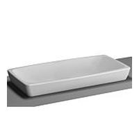 Vitra Metropole lavabo 5669B003-0016 blanc, 79.5x40cm, baie vitrée arrière, sans plate - forme de robinet, sans trop - plein