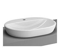 Vitra Metropole bassin tour 5943B003-0041 59,5x44,5cm, ovale, avec le trou du robinet, blanc , sans trop - plein