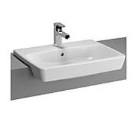 Vitra Metropole semi-encastrée 5679B003-0001 60x46cm, blanc , avec trou pour robinetterie et trop-plein