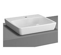 Vitra Metropole poser 5661B003-0937 blanc, 50x46cm, poli, trou pour robinetterie au milieu