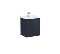 Vitra - Meuble de salle de bain avec lavabo Vitra Root 60x67x46 cm bleu mat (ROOTC60BINTC)
