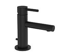 Vitra Origin mitigeur lavabo A4256736 Saillie 105mm, courte, monotrou, avec garniture de vidage , noir mat