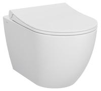 VitrA Pack WC Mia Round suspendu sans bride, fixations invisibles, abattant Slim déclipsable à fermeture douce
