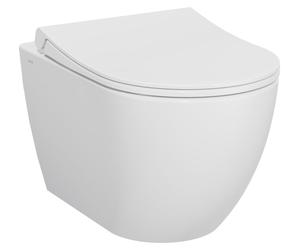 VitrA Pack WC Mia Round suspendu sans bride, fixations invisibles, abattant Slim déclipsable à fermeture douce