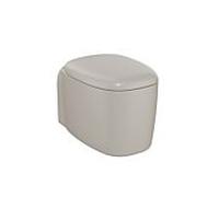Vitra plural wall WC 7830B420-0075 taupe mat, sans bord de rinçage, fixation invisible