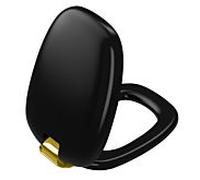 Vitra plural WC siège 126-083-019 noir mat / or, avec fermeture amortie, dégagement rapide