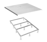 VitrA Receveur acrylique LEAF 120x80 Blanc texturé, PN 24 set de pieds - 90x90