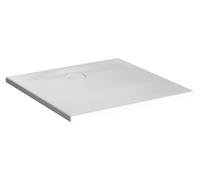 VitrA Receveur de douche carré Leaf 90x90 cm - Acrylique blanc mat texturé, recoupable, ultra-plat