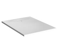 VitrA Receveur de douche rectangle Leaf 100x80 cm - Acrylique blanc mat texturé, recoupable, ultra-plat