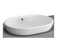 VitrA Salle de bains Metropole poser 5942B4030673 59,5 x 44,5 cm, l. Trop-plein / Vitraclean, sans trou pour robinet