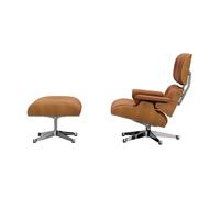 Vitra - Set fauteuil & repose-pieds Marron