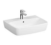 Vitra Shift vasque à poser 7077B003-0973 60 x 46 cm, blanc brillant, dessous sablé, trop-plein / trou de robinetterie au milieu