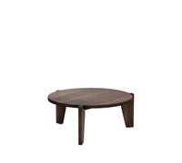 Vitra Table basse Guérdion Bas - Chêne massif teinté foncé