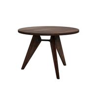 Vitra Table Gueridon - Chêne massif teinté foncé