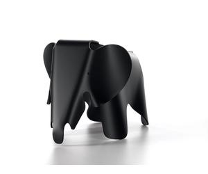 Vitra Tabouret pour enfant Eames Elephant noir, Designer Charles & Ray Eames, 41x41.5 cm