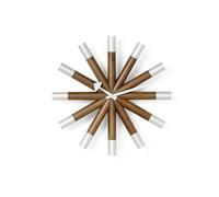 Vitra Wheel Clock Horloge Noyer/ Aluminium