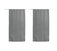 Vitrage occultant REGLISSE - 60 x 120 cm - Gris clair