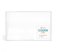 Vitre Godin 3158 - Verre Rectangle pour Insert - 615 x 385 mm (L1 x H1) - 4 mm