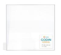 Vitre Godin CERVAL - Verre Rectangle pour poêle à Bois - 435 x 410 mm (L1 x H1) - 4 mm