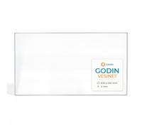 Vitre Godin VESINET - Verre Rectangle pour poêle à Bois - 435 x 240 mm (L1 x H1) - 4 mm