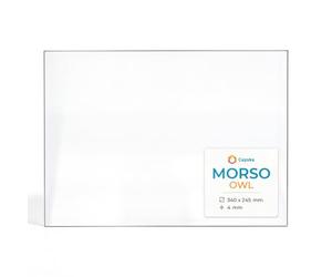 Vitre Morso Owl - Verre Rectangle pour poêle à Bois - 340 x 245 mm (L1 x H1) - 4 mm