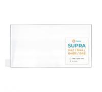 Vitre Supra 642/644 / 646R / 648 - Verre Rectangle pour Insert - 589 x 309 mm (L1 x H1) - 4 mm