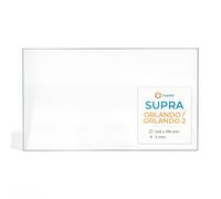 Vitre Supra Orlando/Orlando 2 - Verre Rectangle pour poêle à Bois - 545 x 316 mm (L1 x H1) - 3 mm