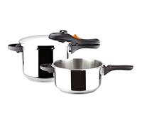 VITREX 11OPLACOC36 - Juego de ollas a presión MARMICOC modelo COCOTTE DUO de 6+3L