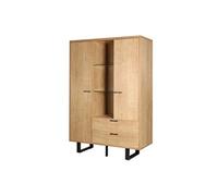 Vitrine 2 portes 2 tiroirs 3 niches Nina