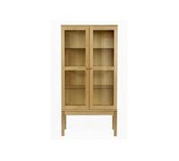Vitrine 2 Portes "AbbeyWood" 170cm Naturel