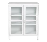 Vitrine 2 Portes "Acero" 97cm Blanc