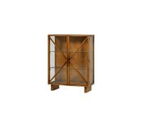 Vitrine 2 portes bois de manguier naturel KELLA
