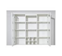 Vitrine 2 portes en bois MDF blanc Valex