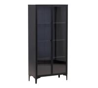 Vitrine 2 Portes Piring 190cm Noir