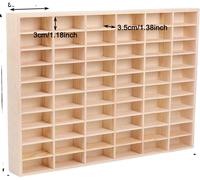Vitrine, 60 compartiments, design moderne, fixation murale, modèle MULTI