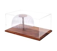 Vitrine à Casquette de Baseball Coffret en acrylique transparent avec socle | organiseur de table à casquette baseball pour Fans, Collectionneurs, Étagère, Salon, Stand