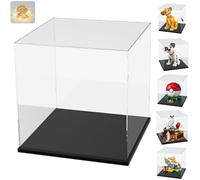 Vitrine Acrylique 3mm pour Collection Lego L’école sorciers 76466 Chiot 101 | Boîte Transparente Plexiglas pour 43269 43247 72154 Poké Ball 21066 11505 77073 31167 43249 Basket Figurine Noir Cube 30cm