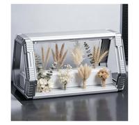 Vitrine Acrylique avec Bouton Capsule Spatiale displaybox | Boîte rangement empilable multicouche pour collections, vitrine miniatures modèles(No Light)