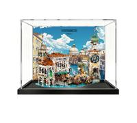 Vitrine acrylique compatible avec Le-go 11388 Italian Water City Quarter | Boîte de présentation anti-poussière, boîte transparente, compatible avec Le-go 11388 Italian Water City Quarter. Boîte